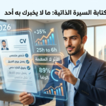 شخص يشرج خطوة ذكية لكتابة السيرة الذاتية